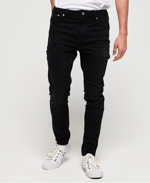 Superdry Travis Skinny Férfi Farmer Fekete | KVTXW5782